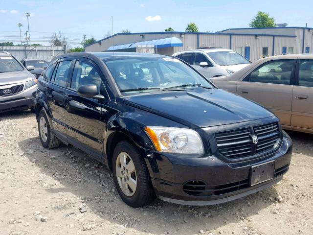 1B3HB28C57D220116 - 2007 DODGE CALIBER BLACK photo 1