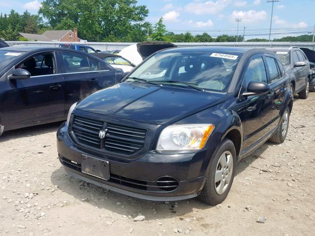 1B3HB28C57D220116 - 2007 DODGE CALIBER BLACK photo 2