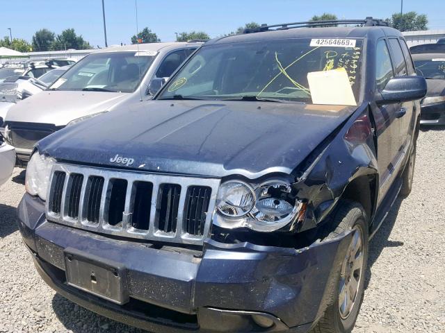 1J8HR58288C216032 - 2008 JEEP GRAND CHER BLUE photo 2