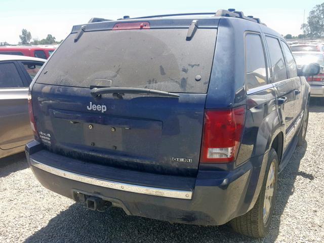 1J8HR58288C216032 - 2008 JEEP GRAND CHER BLUE photo 4