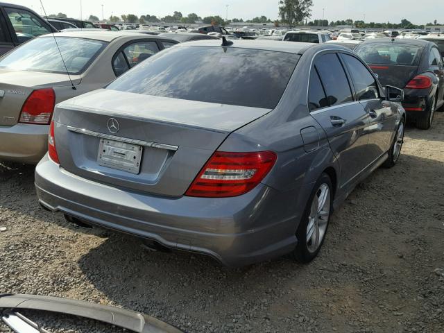 WDDGF4HB3CA633798 - 2012 MERCEDES-BENZ C 250 GRAY photo 4