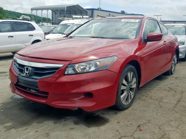 1HGCS1B80CA003139 - 2012 HONDA ACCORD EXL RED photo 2