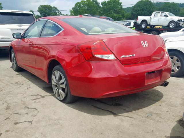 1HGCS1B80CA003139 - 2012 HONDA ACCORD EXL RED photo 3