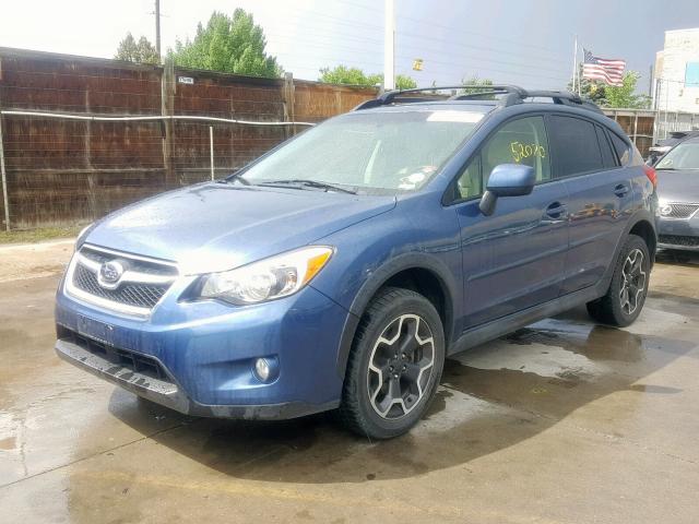 JF2GPAKC6D2215935 - 2013 SUBARU XV CROSSTR BLUE photo 2