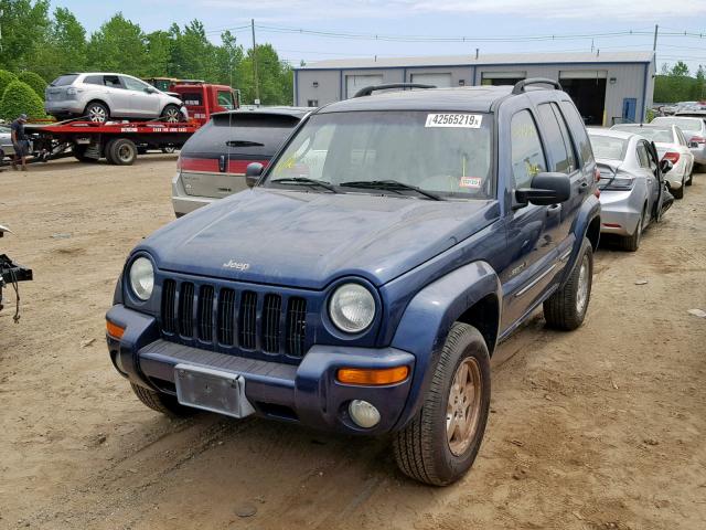 1J4GL58K02W176761 - 2002 JEEP LIBERTY LI BLUE photo 2