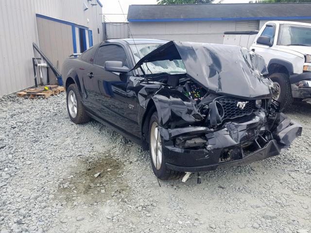 1ZVHT82H685191382 - 2008 FORD MUSTANG GT BLACK photo 1