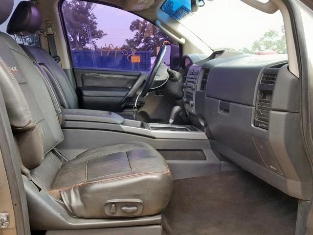 1N6AA0ECXBN317596 - 2011 NISSAN TITAN S GRAY photo 5