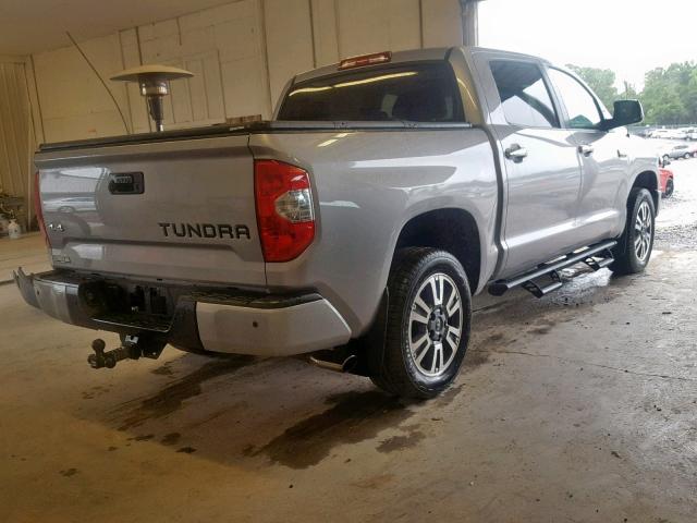 5TFAY5F12KX786629 - 2019 TOYOTA TUNDRA CRE SILVER photo 4