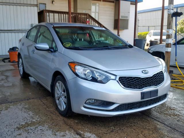 KNAFX4A88E5119407 - 2014 KIA FORTE EX SILVER photo 1