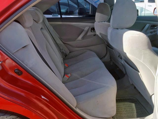 4T1BB3EK4BU131762 - 2011 TOYOTA CAMRY HYBR RED photo 6