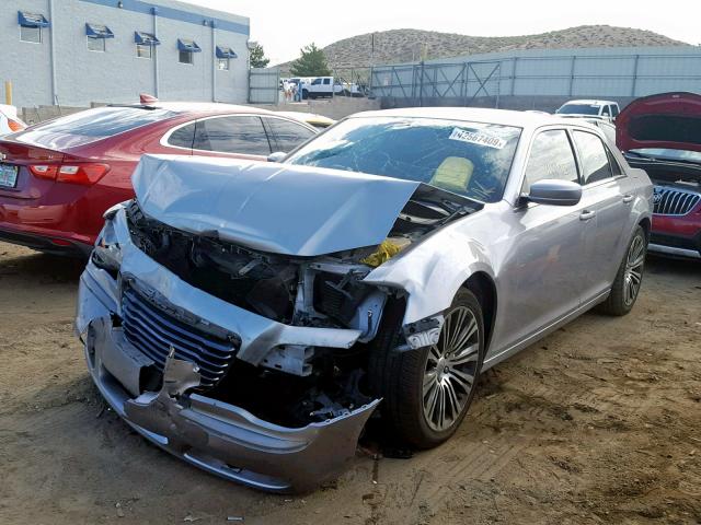 2C3CCABG7DH691523 - 2013 CHRYSLER 300 S SILVER photo 2