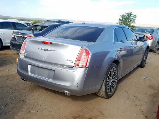 2C3CCABG7DH691523 - 2013 CHRYSLER 300 S SILVER photo 4