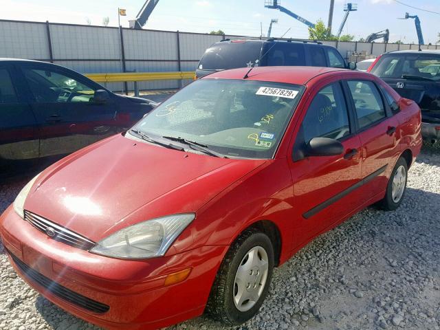 1FAFP33P02W357135 - 2002 FORD FOCUS LX RED photo 2