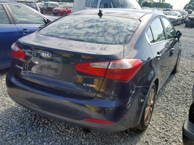 KNAFX4A83E5056586 - 2014 KIA FORTE EX BLACK photo 4