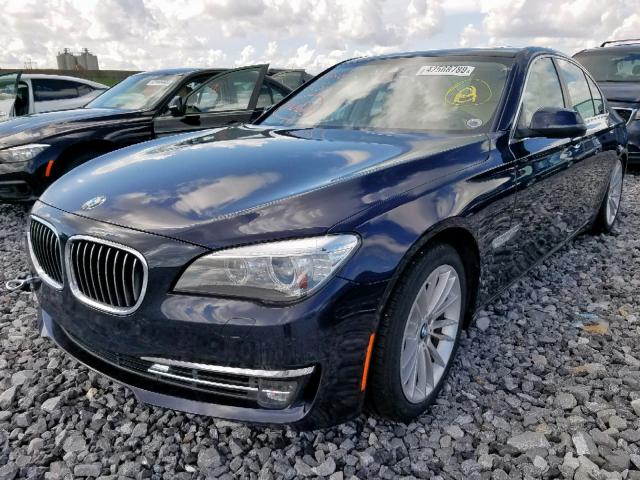 WBAYA8C58DD227616 - 2013 BMW 750 I BLUE photo 2