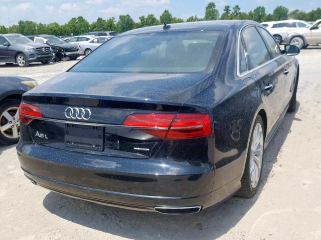 WAU44AFDXHN007930 - 2017 AUDI A8 L QUATT BLACK photo 4