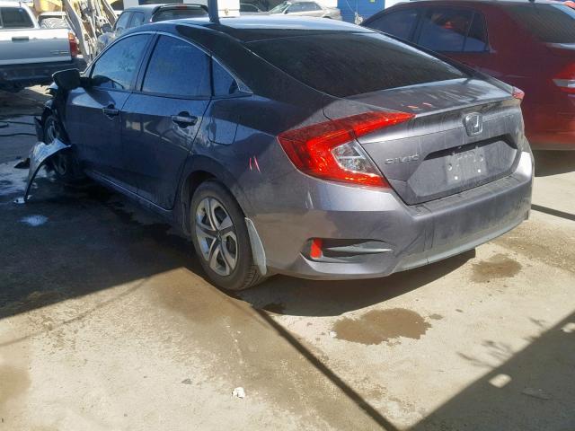 19XFC2F51GE010313 - 2016 HONDA CIVIC LX GRAY photo 3