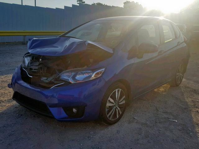 JHMGK5H81HS011491 - 2017 HONDA FIT EX BLUE photo 2