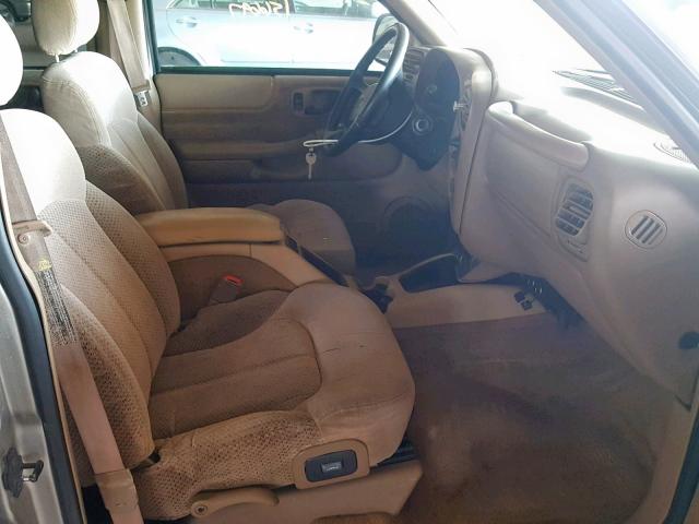 1GNDT13W112219061 - 2001 CHEVROLET BLAZER TAN photo 5