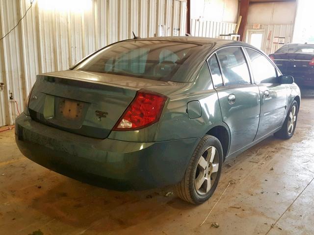 1G8AL55F67Z164603 - 2007 SATURN ION LEVEL GREEN photo 4