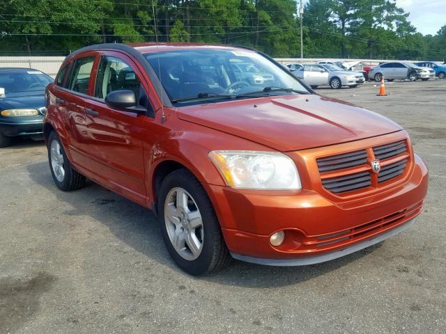 1B3HB48B47D314751 - 2007 DODGE CALIBER SX ORANGE photo 1