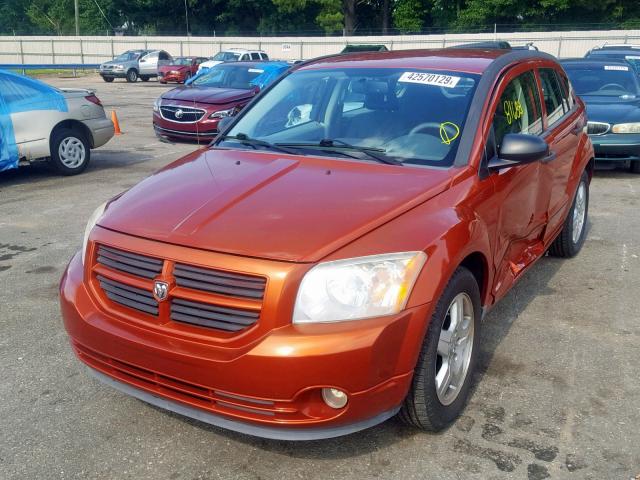 1B3HB48B47D314751 - 2007 DODGE CALIBER SX ORANGE photo 2