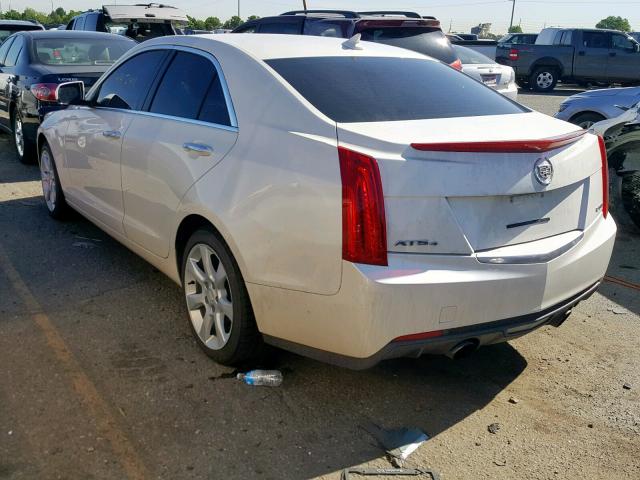 1G6AG5RX8D0146586 - 2013 CADILLAC ATS WHITE photo 3