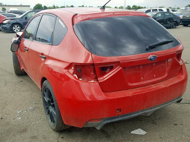 JF1GR89668L832887 - 2008 SUBARU IMPREZA WR RED photo 3