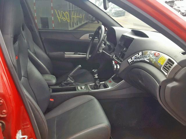 JF1GR89668L832887 - 2008 SUBARU IMPREZA WR RED photo 5