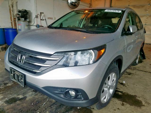 2HKRM4H72DH661543 - 2013 HONDA CR-V EXL SILVER photo 2