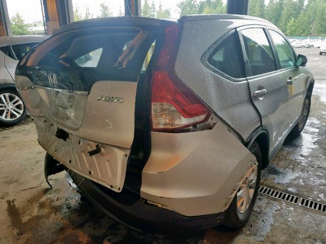 2HKRM4H72DH661543 - 2013 HONDA CR-V EXL SILVER photo 4