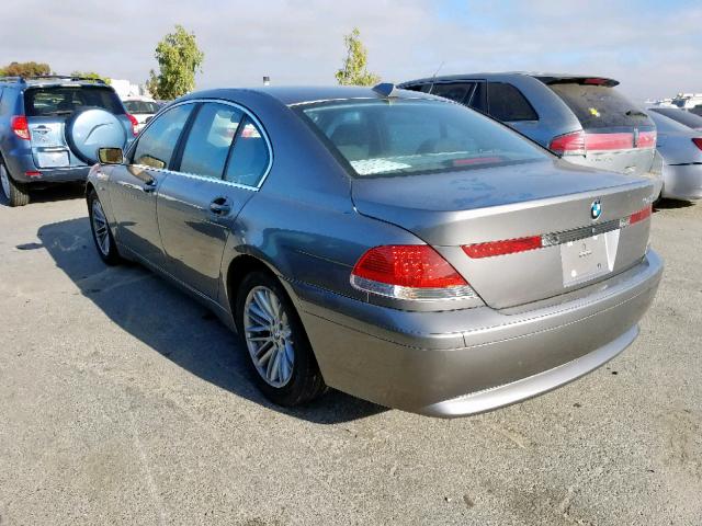 WBAGL63434DP72186 - 2004 BMW 745 I GRAY photo 3