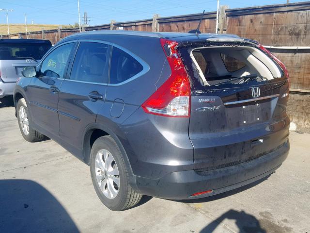 5J6RM4H72EL102808 - 2014 HONDA CR-V EXL CHARCOAL photo 3