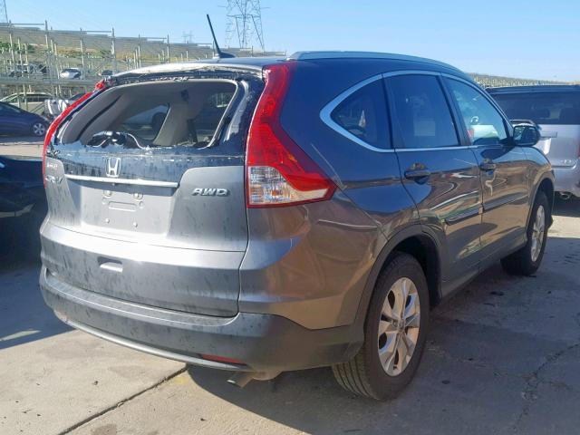 5J6RM4H72EL102808 - 2014 HONDA CR-V EXL CHARCOAL photo 4