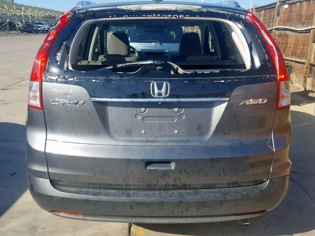 5J6RM4H72EL102808 - 2014 HONDA CR-V EXL CHARCOAL photo 9