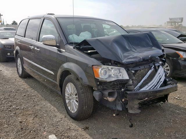 2C4RC1GG3CR217463 - 2012 CHRYSLER TOWN & COU BLACK photo 1