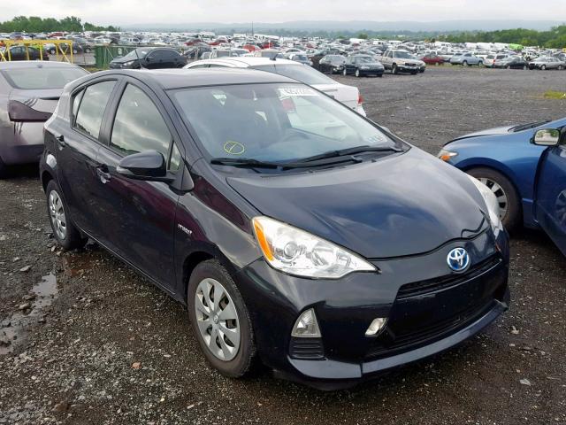 JTDKDTB37D1544176 - 2013 TOYOTA PRIUS C BLACK photo 1