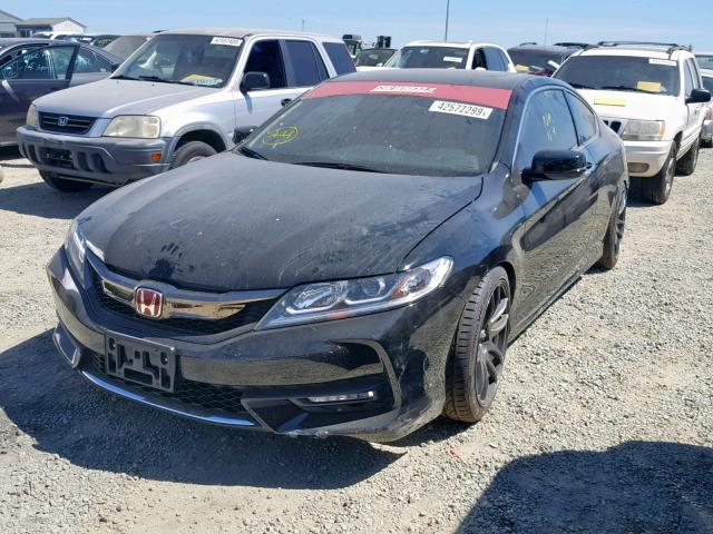 1HGCT2A81HA001380 - 2017 HONDA ACCORD EXL BLACK photo 2