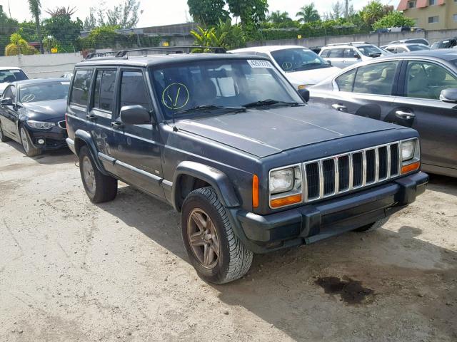 1J4FT68S2YL156619 - 2000 JEEP CHEROKEE L GREEN photo 1