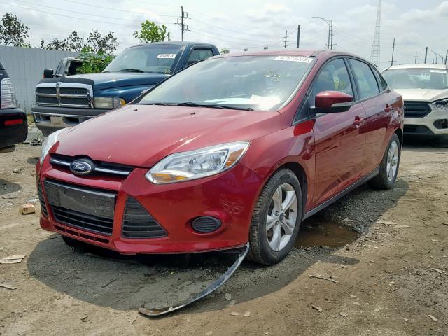 1FADP3F22DL156378 - 2013 FORD FOCUS SE RED photo 2