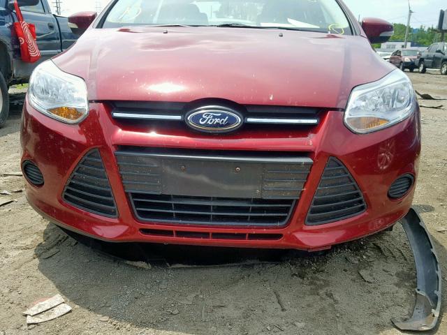 1FADP3F22DL156378 - 2013 FORD FOCUS SE RED photo 9