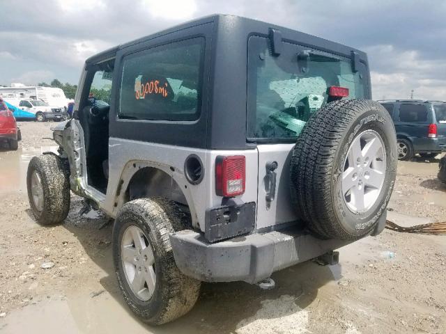 1C4AJWAG7CL166163 - 2012 JEEP WRANGLER S SILVER photo 3