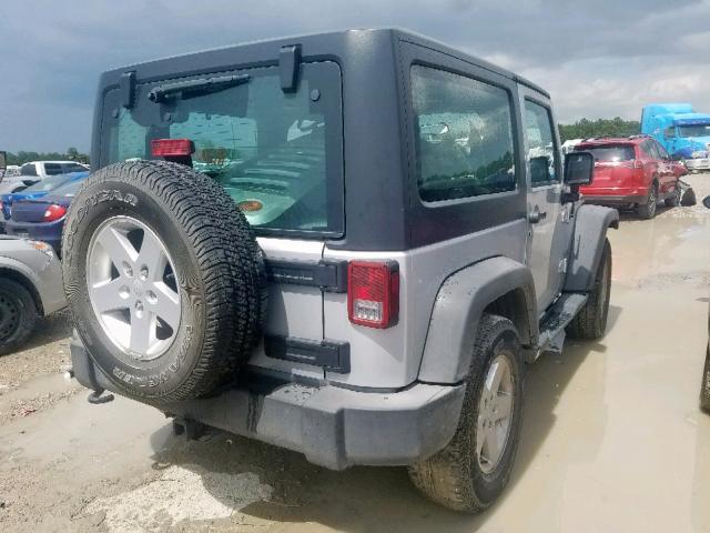 1C4AJWAG7CL166163 - 2012 JEEP WRANGLER S SILVER photo 4