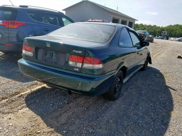 1HGEJ6226WL113786 - 1998 HONDA CIVIC DX GREEN photo 4