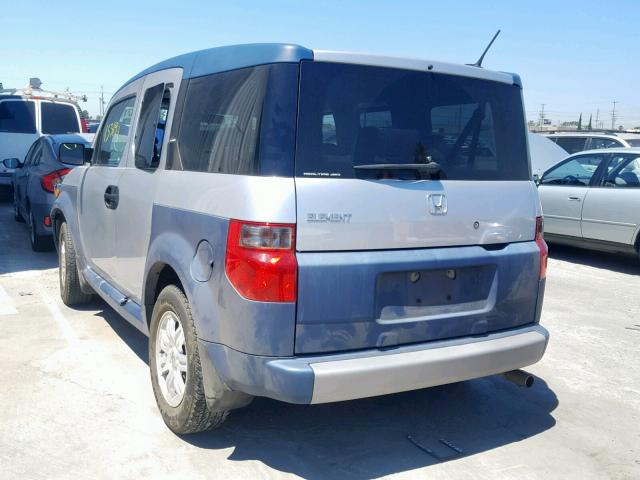 5J6YH286X6L009189 - 2006 HONDA ELEMENT EX SILVER photo 3