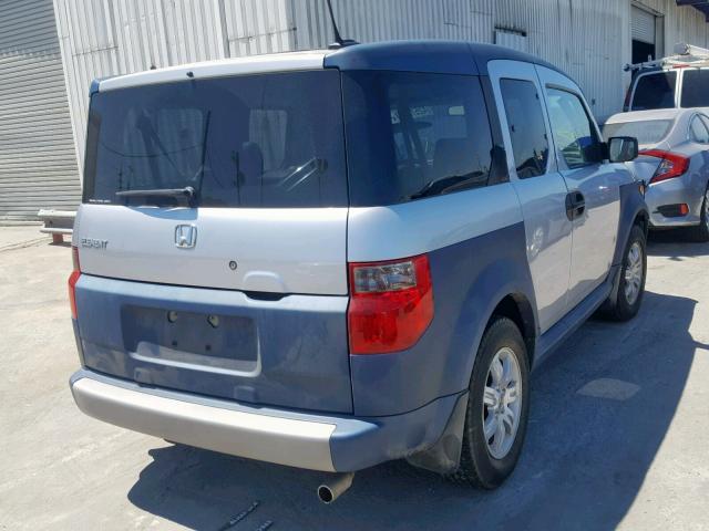 5J6YH286X6L009189 - 2006 HONDA ELEMENT EX SILVER photo 4