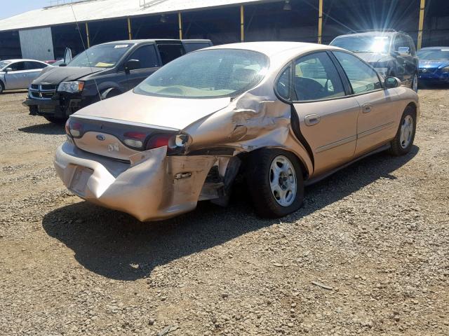 1FALP52U9VA266419 - 1997 FORD TAURUS GL GOLD photo 4