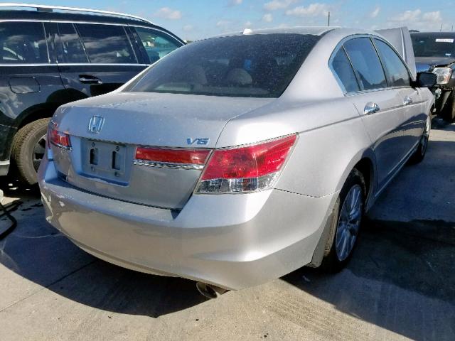 1HGCP3F82BA024127 - 2011 HONDA ACCORD EXL SILVER photo 4