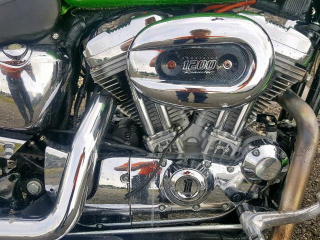 1HD4CJM104K442416 - 2004 HARLEY-DAVIDSON XL883 C GREEN photo 7