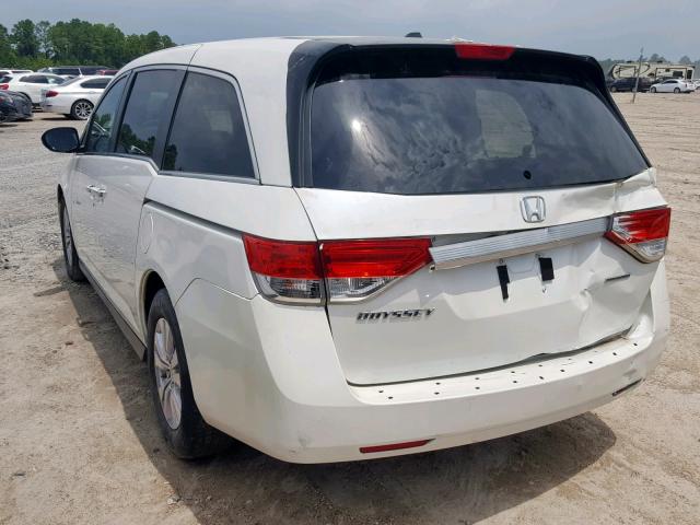 5FNRL5H39GB018101 - 2016 HONDA ODYSSEY SE WHITE photo 3